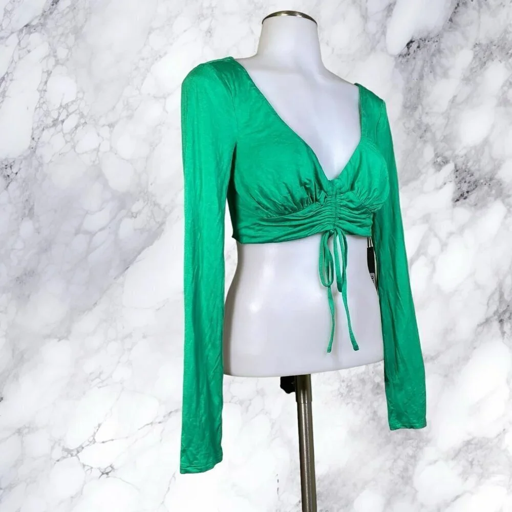 House of Harlow 1960 xREVOLVE Yulia Top - Dark Green